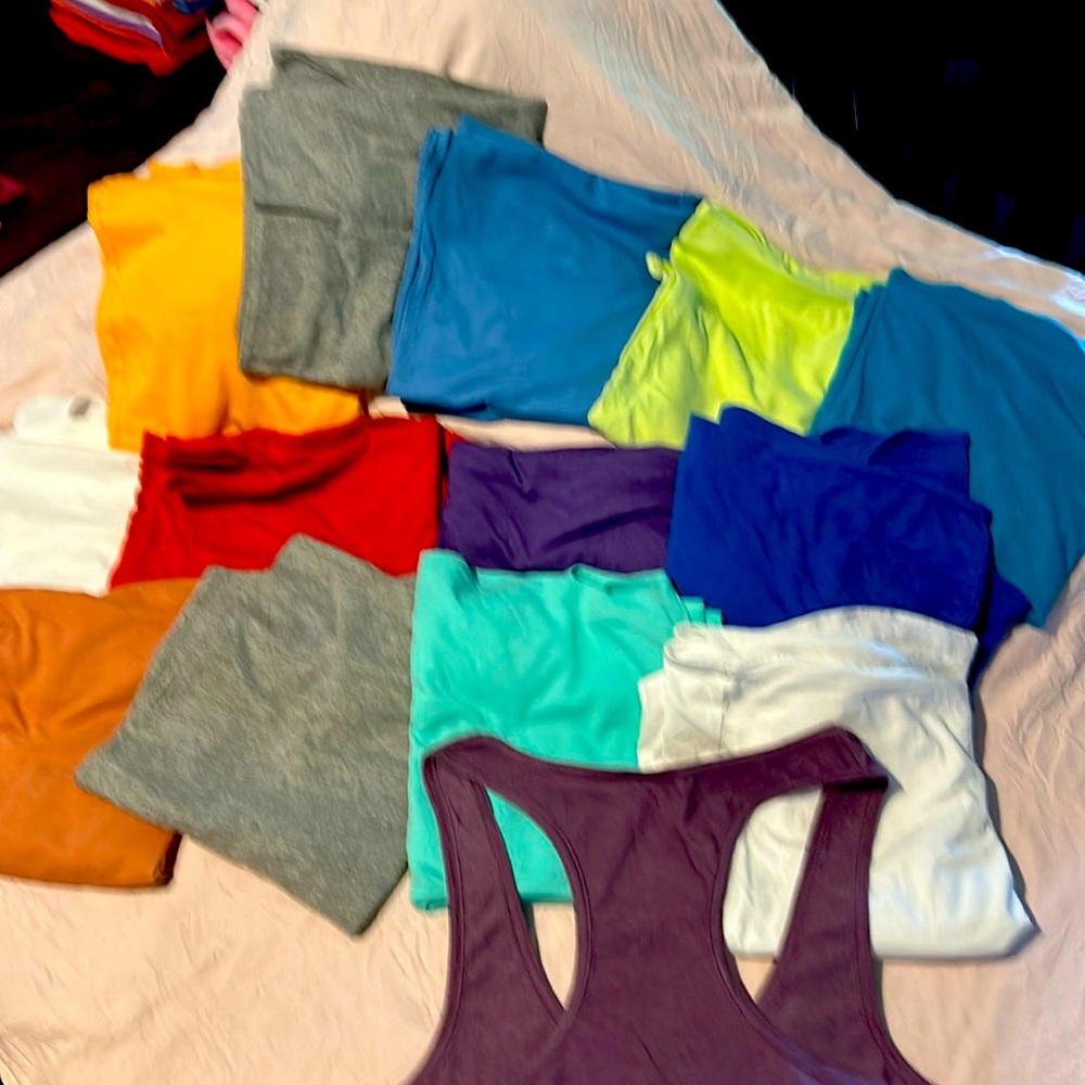 Razor back tank top- assorted colors, and all XLarge.